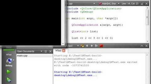 C++ Qt 43   qSort Algorithm