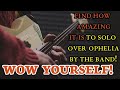 IMPROVISING OVER "OPHELIA" BY THE BAND. ALL LEVELS EASY TO HARD. AWESOME GUITAR SOLO LESSON!
