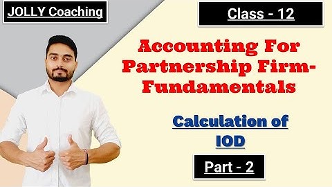 Calculation of Interest on Drawing | Introduction to Partnership Firm | Accounting For Partnership