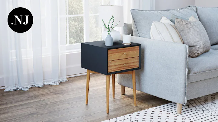 Mid-Century Modern Inspired Living Room with the Harper Side Table