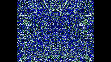 Sandpile dynamics induced by H4a on a 255x255 square starting from to H4b at t=0.5