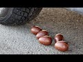 Crushing Crunchy &amp; Soft Things by Car! EXPERIMENT CHOCOLATE EGGS VS CAR