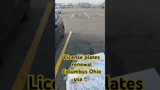 License plate renewal Hilliard Ohio