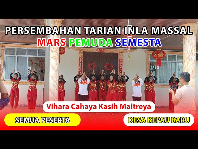 Senam INLA Massal Mars Pemuda Semesta / 大自然青年進行曲 di Acara Ultah Vihara Cahaya Kasih Maitreya Ke-2 class=