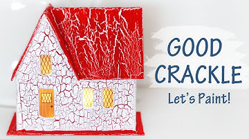 Folk Art Crackle Medium Demo | Primitive Putz House DIY