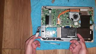 Разборка и установка SSD M.2 SATA в ноутбук ASUS X510UF