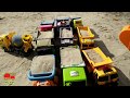 Mainan Mobil Truk - Bermain Truk Excavator Besar & Dump Truck Pengangkut Pasir di Sungai