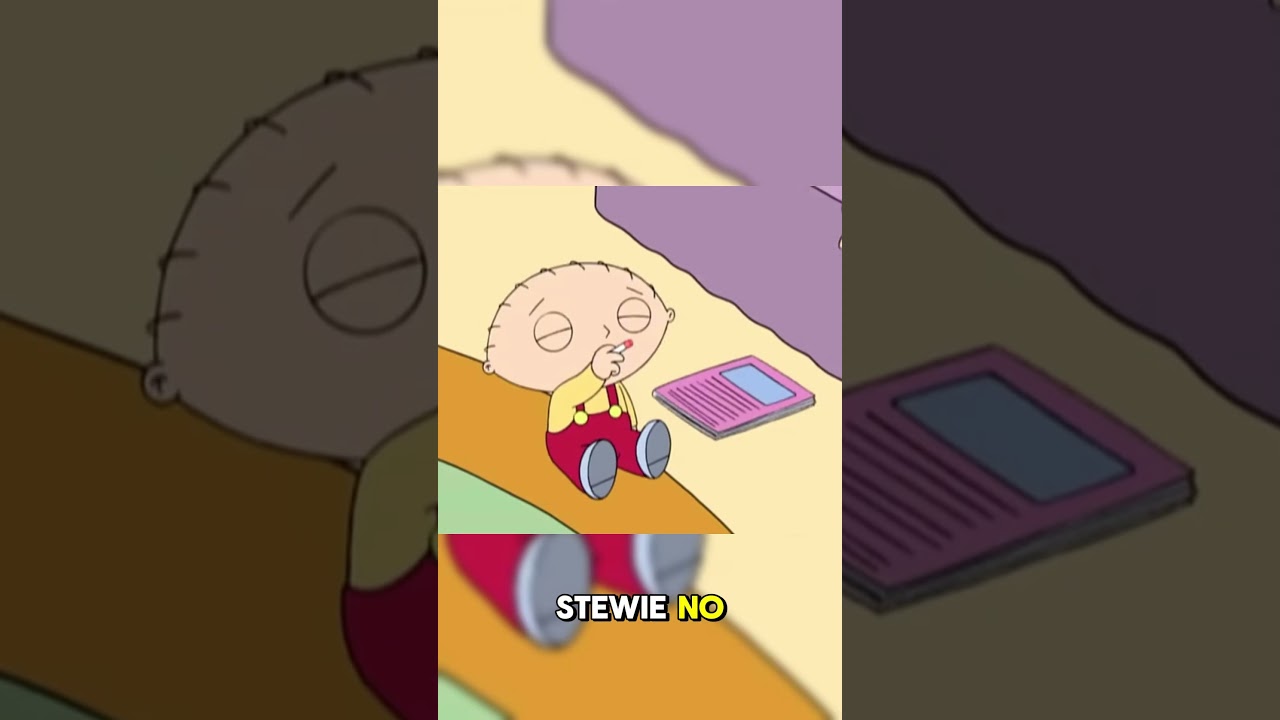 Stewie starts smoking 🚬 