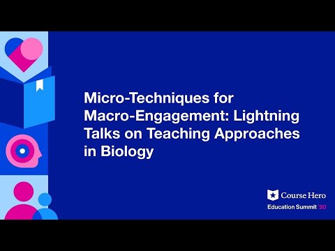 Micro-Techniques For Macro-Engagement: Lightning Talks On Teaching Approaches In Biology