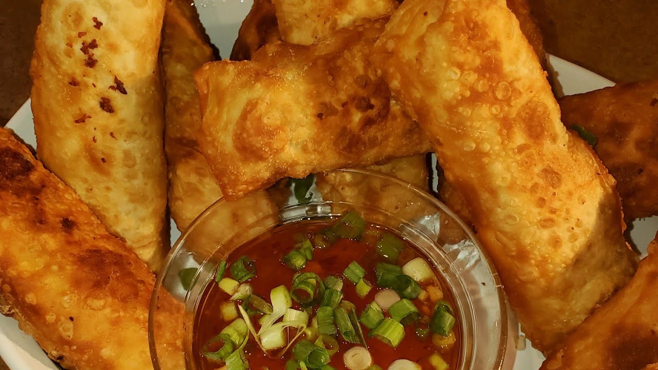 Easy Crab Rangoon Egg Rolls with Shrimp YouTube
