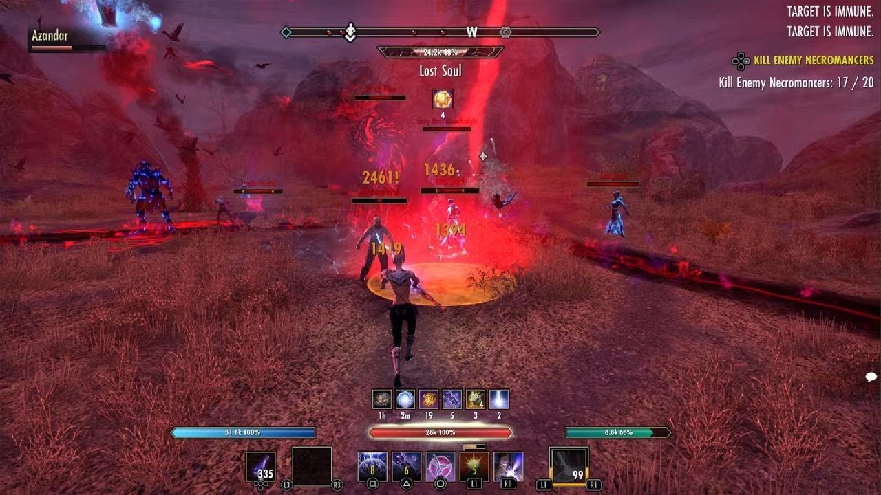 The Elder Scrolls Online Soloing a Harrowstorm in The Reach