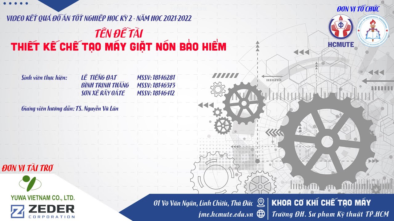 222DT132 - THIẾT KẾ CHẾ TẠO MÁY GIẶT NÓN BẢO HIỂM - youtube