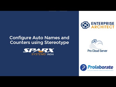 Configure Auto Names and Counters in Sparx Enterprise Architect 16