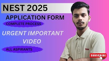 IISER 2025 | NEST 2025 | How to Fill Application Form Step-by-Step | Complete Guide #nest2025 #nest