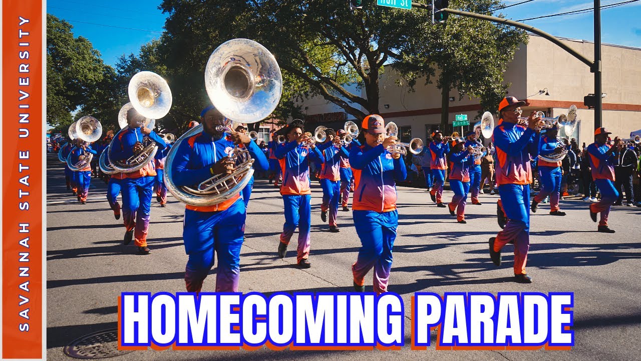 Savannah State University Homecoming Parade 2025 | HBCU & High School Bands Show Out 🎺🎉