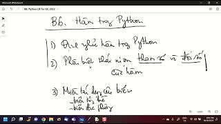 B6, Python CB for GV, 2022