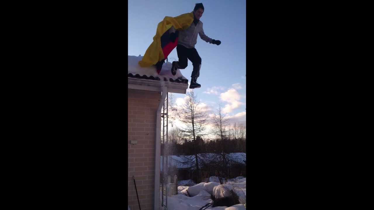Jackass finland jumping from the roof YouTube