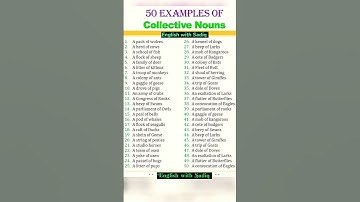 50 Collective Nouns you need to know || #spokenenglish #vocabulary #learnenglish