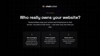 ChaiBuilder: A Visual Website Builder You Actually Own