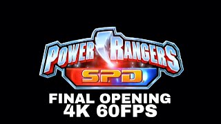 Power Rangers Spd  Final Opening 4k 60fps