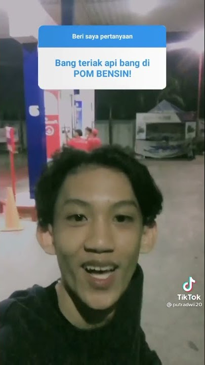 Coba lo teriak api di pom bensin|ngakak abis😂😂😂😂