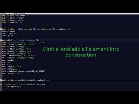 Find IP address of any website using java program