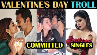 Actress Valentine's Day Celebrations | Singles vs Committed | Tamil | Social Media | Rakesh & Jeni