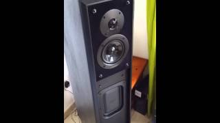 Rare Technics sb-500m2, powered by Philips htb5580d, great woofer