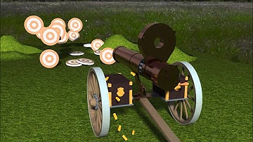 Sketchup Sketchyphysics "gatling gun"