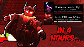 Unlocking LEVEL 100 Nosferatu In 4 Hours... (Forsaken)