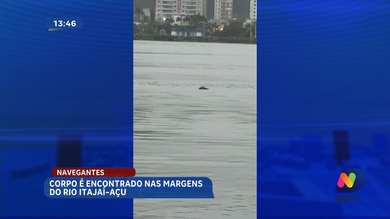 Corpo é encontrado às margens do rio Itajaí-Açu em Navegantes