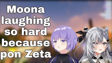 Moona laughing so hard because pon Zeta [Moona hoshinova] [Vestia Zeta]