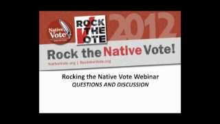 Webinar - Rock the Vote & Native Vote