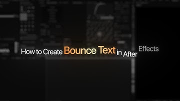 How to create smooth bounce text animation in after effect | KuldeepMP4