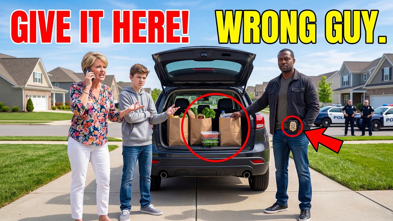 HOA Karen Called Cops After Her Son Demanded My Groceries — Didn’t Know I’m the Police Chief