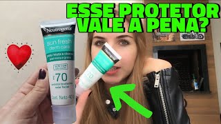 Testei Neutrogena Sun Fresh Derm Care Fps 70 Facial Protetor Facial Resenha S2