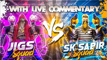 Jigs Vs Sk Sabir Boss Squad😳|4 Vs 4 Challenge🔥|Sk Sabir Accepted My Challenge|Giveaway Result🇮🇳