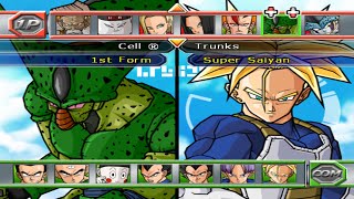 Dragon Ball Z Budokai Tenkaichi 2 Cell vs. SSJ Trunks Practice