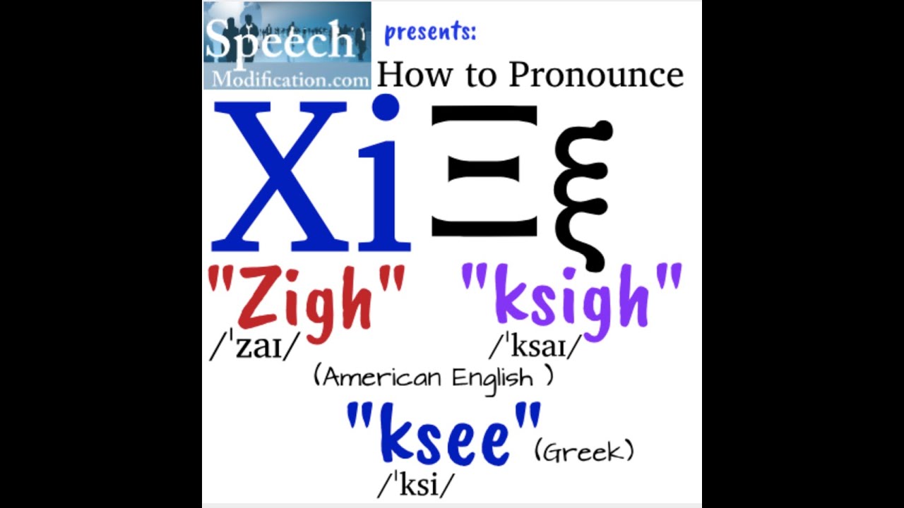 How do you say Xi in Greek?