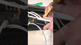 Ethernet punch down technique