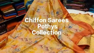 Elegant Designer Chiffon Fancy Printed Saree | Soft Floral Digital Print with Sequin Blouse | Pothys screenshot 5