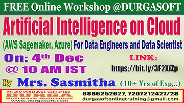 Artificial Intelligence on Cloud (FREE Workshop) Online Training @ DURGASOFT
