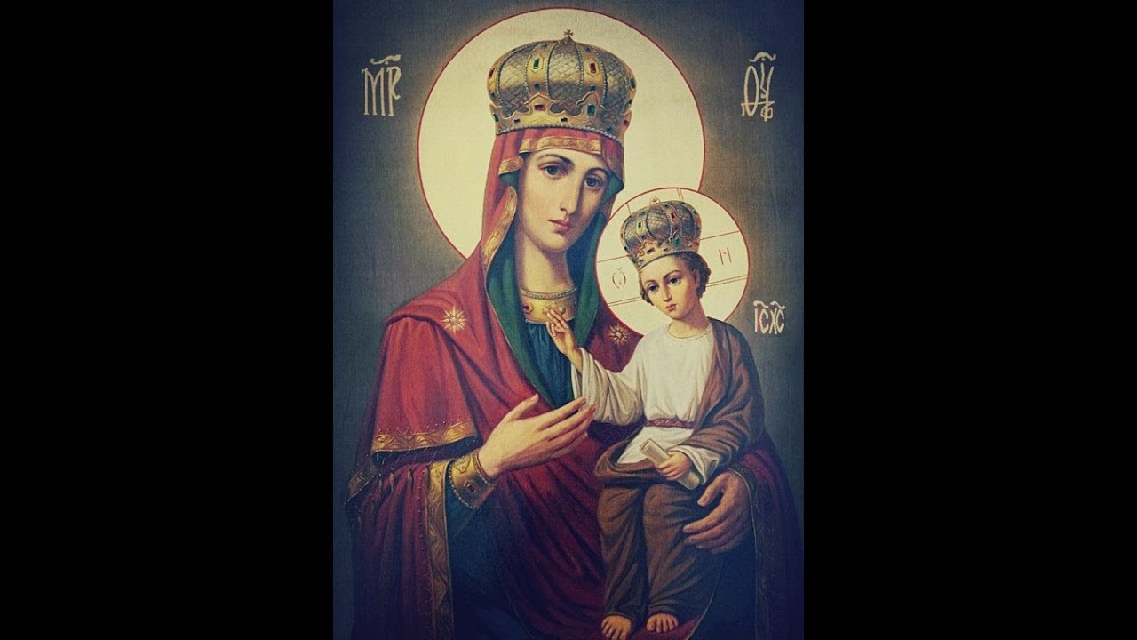Akathist to the Most Holy Theotokos in front of the Look Down at Humility icon (Russian)