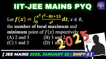 Let f(x)=∫_0^(x^2)▒(t^2-8t+15)/e^t  dt, x∈R, the number of | Definite Integration DI | #jee #iit