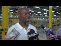 Richard Dyce, Director of Operations Answers Questions at Amazon Fulfillment Center in North Haven