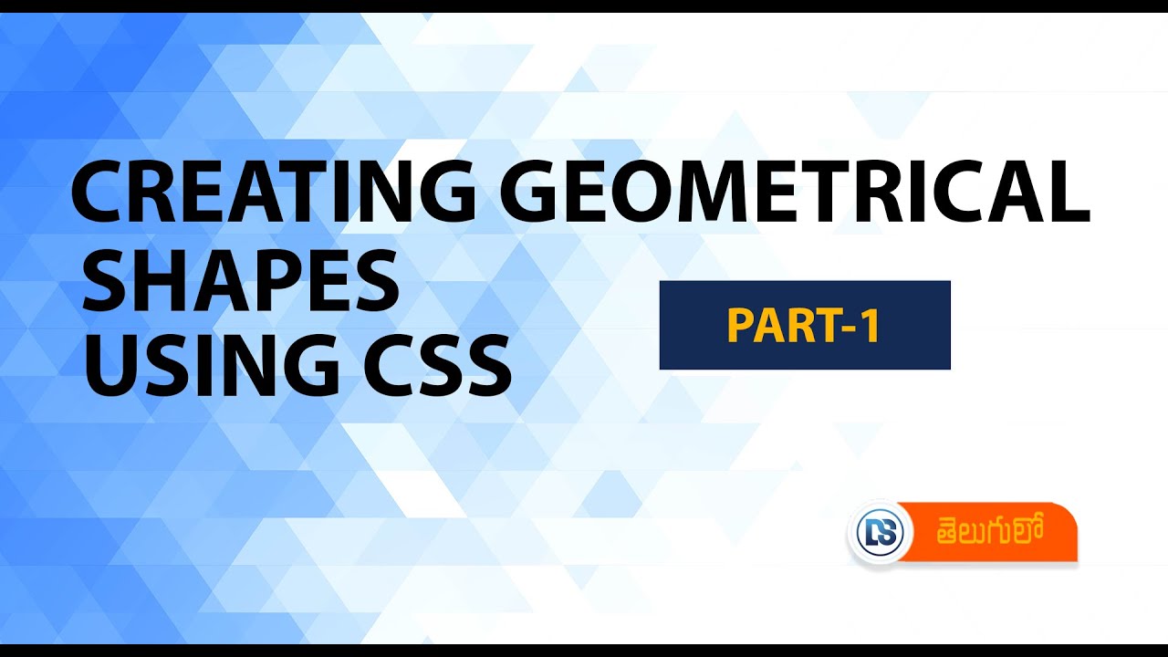 Create circle shape using CSS in Telugu - YouTube