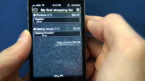 Marche(shopping list for iOS) Demo video