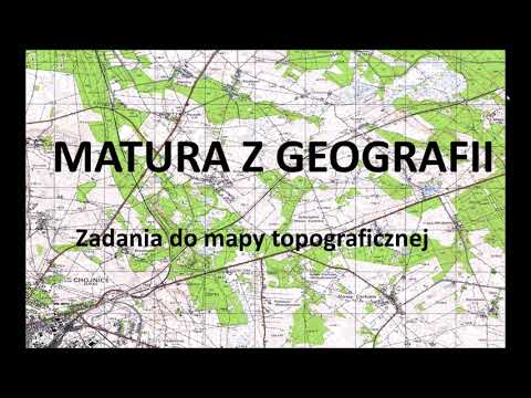 Matura z geografii   zadania do mapy topograficznej