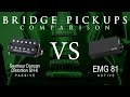 Seymour duncan distortion sh6 vs emg 81  bridge pickup guitar tone comparison demo