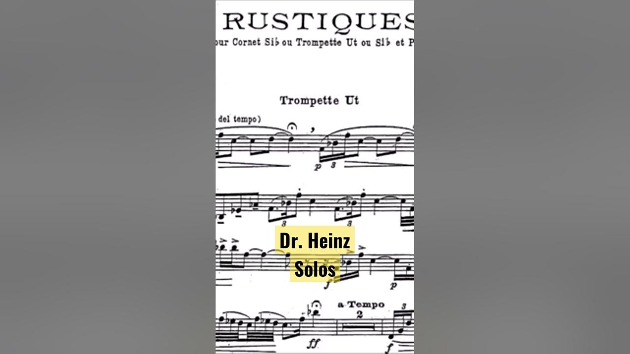 Rustiques for Trumpet and Piano by (Eugene Bozza)  [Heinz Karl Schwebel]